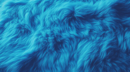 Obraz premium Vibrant blue fur texture background for cozy design projects