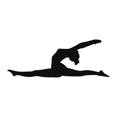 Yoga Pose Woman Silhouette