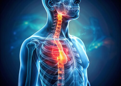 Esophagram X-Ray: AP & Lateral Views of Barium Swallow - Medical Imaging