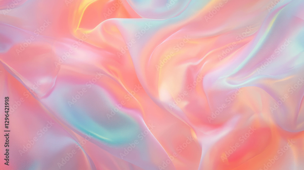 Aufkleber dreamy pastel smoke texture with swirling patterns for creative background designs