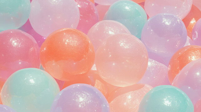 Vibrant pastel squishy toy texture background for creative design projects