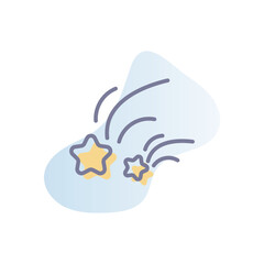 Falling Star Vector icon