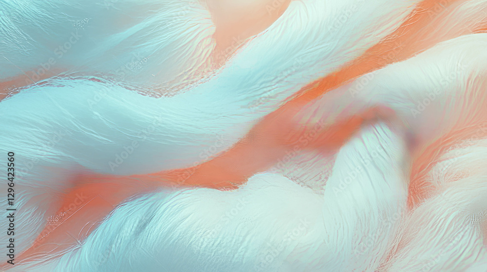 Poster soft wool texture with delicate weave in pastel colors for decorative design