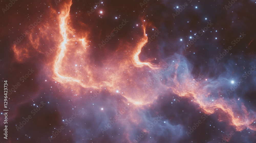 Aufkleber cosmic dust and starry nebula background for mystical design and space exploration themes