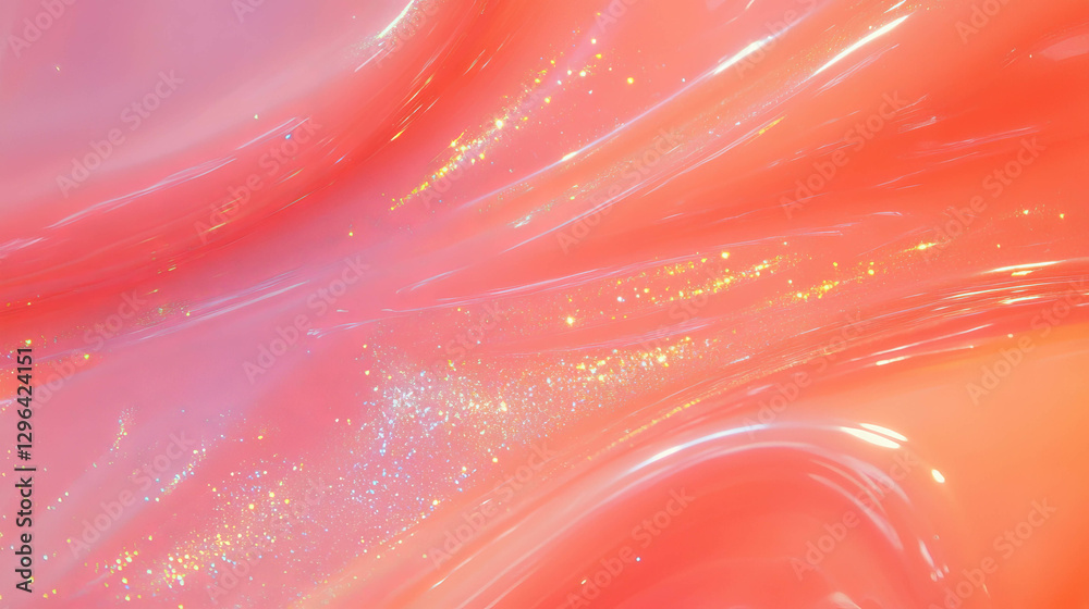 Aufkleber enchanting sparkling fairy dust swirling in vivid abstract background