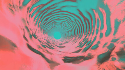Abstract vortex with vibrant spiral and concentric circles for modern design