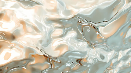 Obraz premium Hyper-realistic seamless water patterns, soft and detailed pool waves, glowing in bright sunlight. Hyper-Realistic Rain Reflections. Illustration