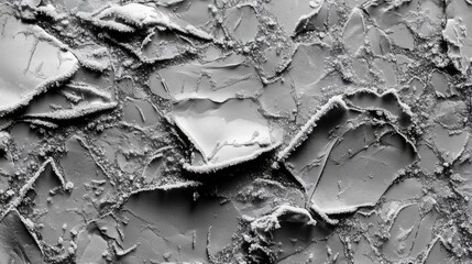 Obraz premium Delicate Ice Patterns in Close-Up Detail