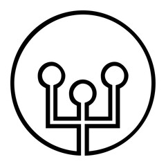 Coin, crypro, digital icon