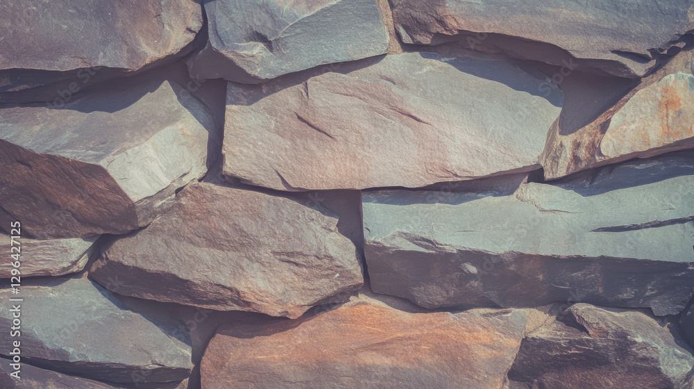 Poster Jagged stone texture background for design projects and natural patterns