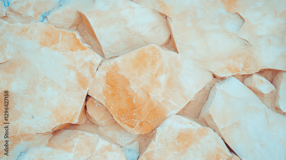 Poster Natural stone texture with sharp jagged edges for background design and decoration