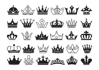 Obraz premium Crown vector, Crown clipart, Crown silhouette. 