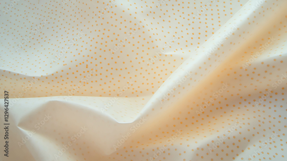 Poster Subtle dotted line pattern on wrinkled paper background for design projects