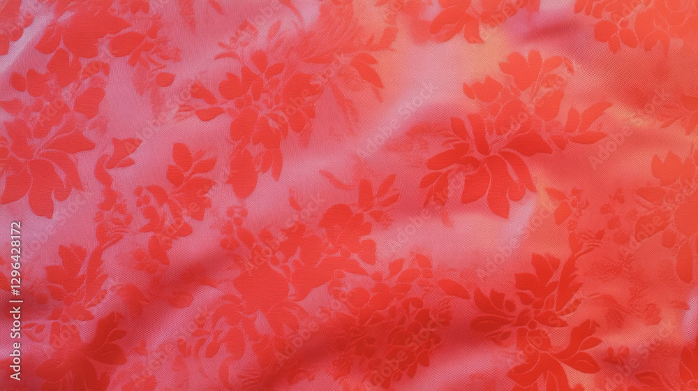 Aufkleber elegant floral fabric texture with subtle tone on tone pattern for background design