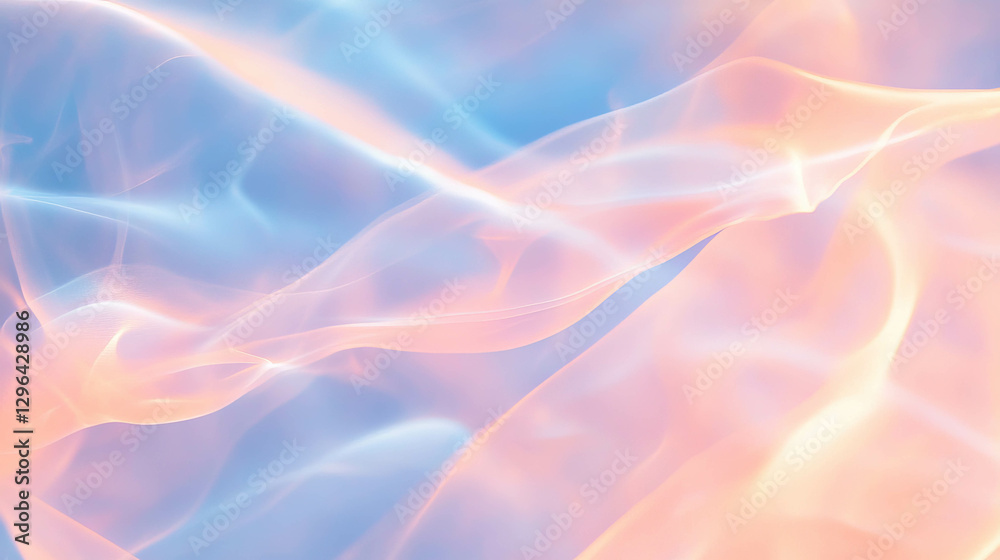 Aufkleber abstract background of swirling colorful smoke with pastel hues for design and art projects