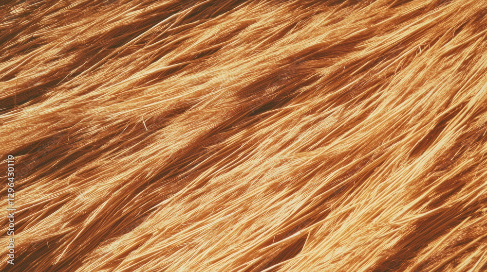 Poster Natural thatched roof texture for rustic design and architecture