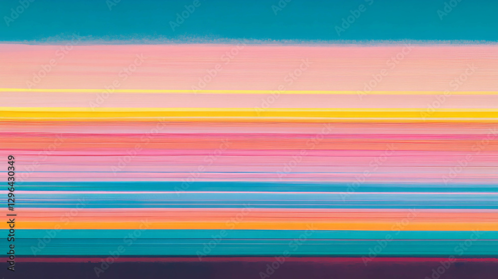 Poster vibrant abstract background with thick horizontal lines and contrasting colors for creative design
