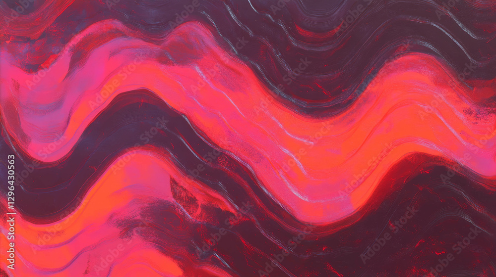 Poster abstract background featuring thick wavy lines with textured detail for artistic design