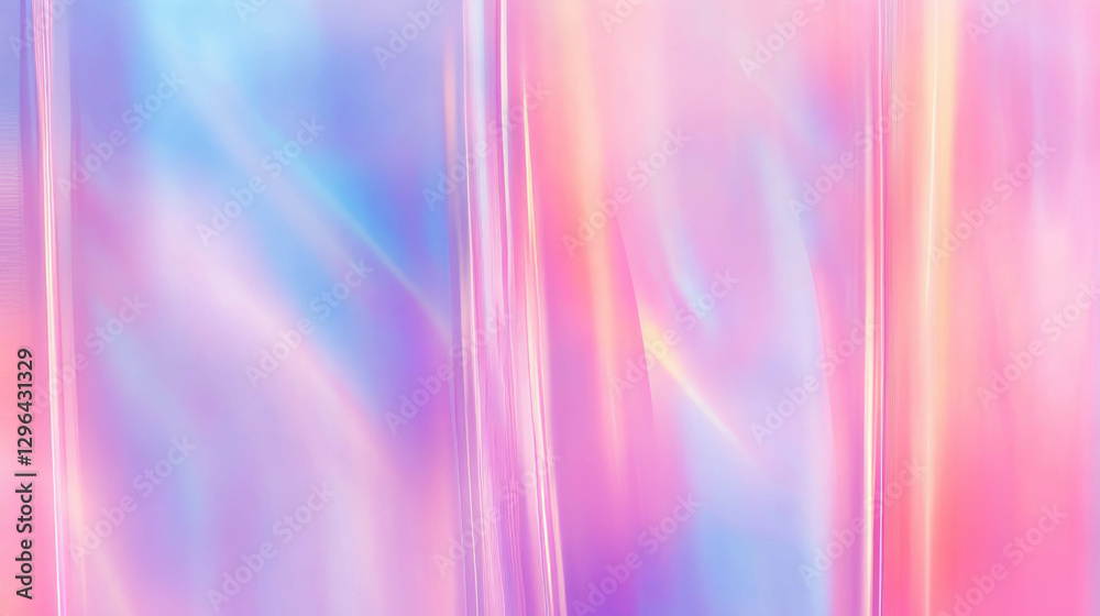 Poster ethereal background of translucent panels with soft pastel light for creative design