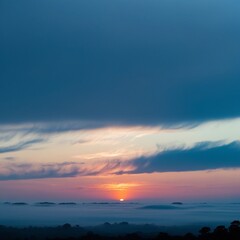 The beautiful evening sunlight