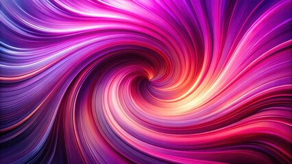 Abstract Swirling Vortex of Vibrant Hues and Dynamic Curves in Pink, Purple, and Orange Tones