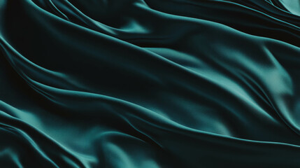 Fototapeta premium Luxurious velvet drapes with deep folds texture for elegant fabric design