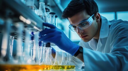 Scientists meticulously tested the substances under controlled conditions, scrutinizing their properties and reactions with keen interest.