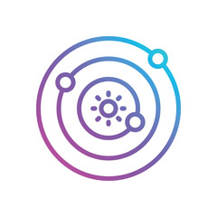 Solar System Vector icon