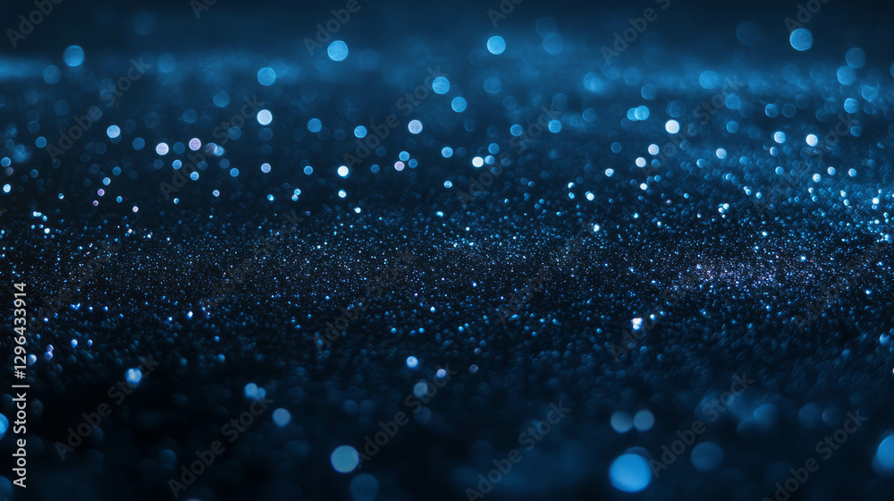 Poster Reflective wet asphalt background with bokeh effect for design projects