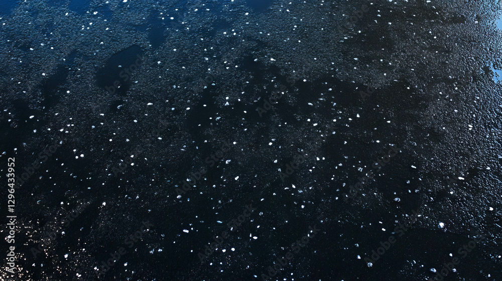 Poster Abstract wet asphalt texture with reflective surface for design background