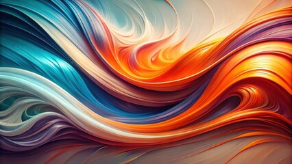 Fototapeta premium Abstract Swirling Hues A Symphony of Vibrant, Intertwined Colors Creating a Dynamic and Evocative Visual Experience