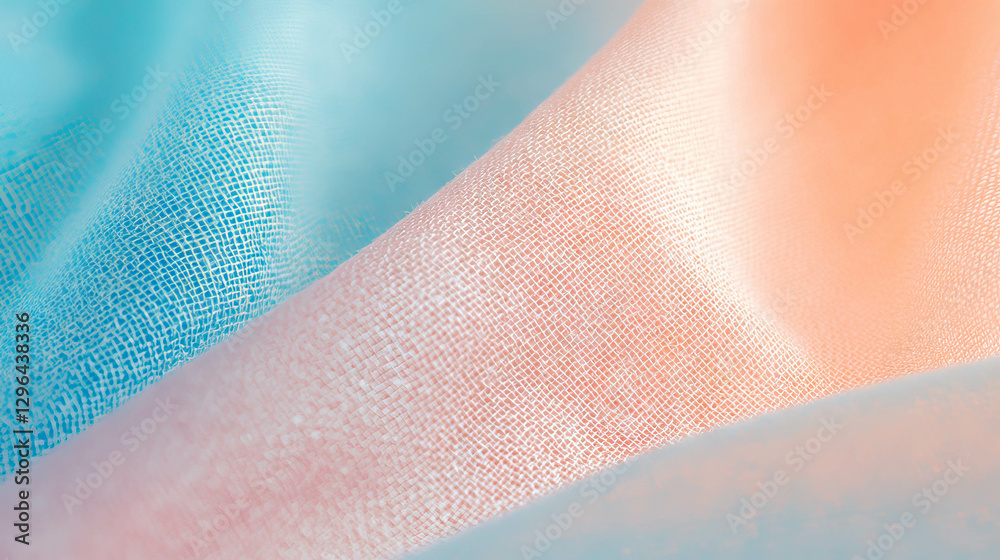 Poster soft pastel canvas with textured fabric overlay for artistic backgrounds