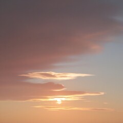 The beautiful evening sunlight