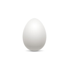 Silhouette. Easter egg. Symbol of the Easter holiday. Egg icon. Holiday icon. Food. Realistic chicken egg. Logo template. Breakfast. Protein. Chicken farm. Healthy food. White chicken egg. 3D art