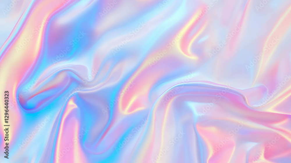 Aufkleber Pastel abstract canvas texture with smooth iridescent flow for artistic background design