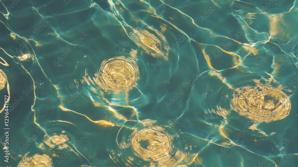 Poster Circular patterns in broken glass texture – abstract design concept for art and decoration