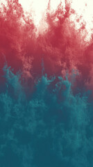 Abstract Red and Teal Cloud Background for Mobile Wallpaper