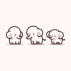 cute hand drawn elephant sketch 