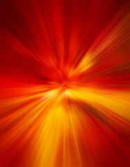 Obraz premium A blurred motion effect of bold red and yellow hues, creating an abstract fiery look with dynamic swirls and intense color blending.