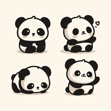 Hand-drawn cute hand drawn panda sketch 6454796 illustration in a detailed and artistic style