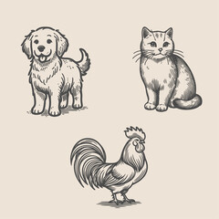 Hand-drawn Hand Drawn Animals 8978 illustration in a detailed and artistic style