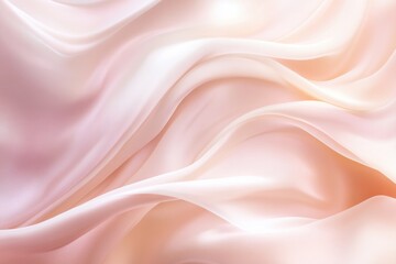 Soft flowing silk fabric in pastel shades creating delicate textures for fashion or interior design projects. Generative AI