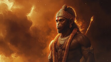 Lord ram | lord hanuman | hanuman jayanti. Mythology. Illustration