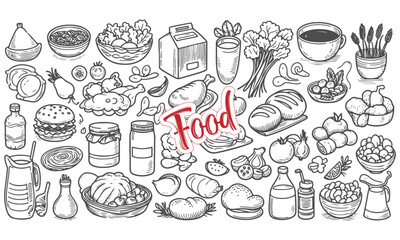 High-quality hand-drawn vector illustration of Hand Drawn Illustration Of Food .3 in a sketch style, perfect for design projects and digital art.