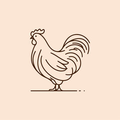 High-quality hand-drawn vector illustration of Hand Drawn Line art chicken illustration 85927 in a sketch style, perfect for design projects and digital art. © MkJutt