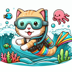 Diving cat (2)