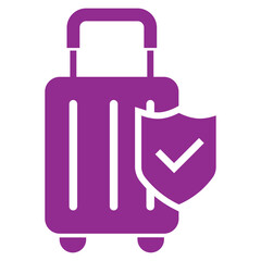 Travel insurance, baggage, luggage icon
