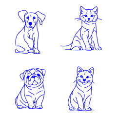 High-Quality Vector Illustration of Animal 02 for Creative and Commercial Design Use with Editable Elements