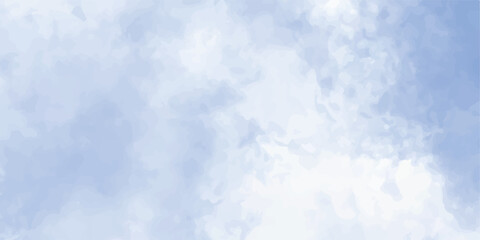 blurred and grainy Blue powder explosion with clouds, Hand painted abstract soft sky blue watercolor sky and clouds, Watercolor illustration art marble painting abstract blue color texture.
