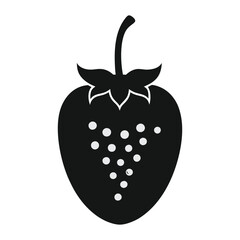 Black pepper silhouette vector art illustration.